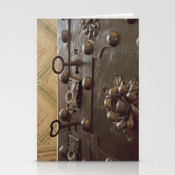 Iron Door of Medieval Castle | Middle Age Architecture  Stationery Cards