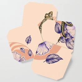 Floral fashion chameleon Coaster