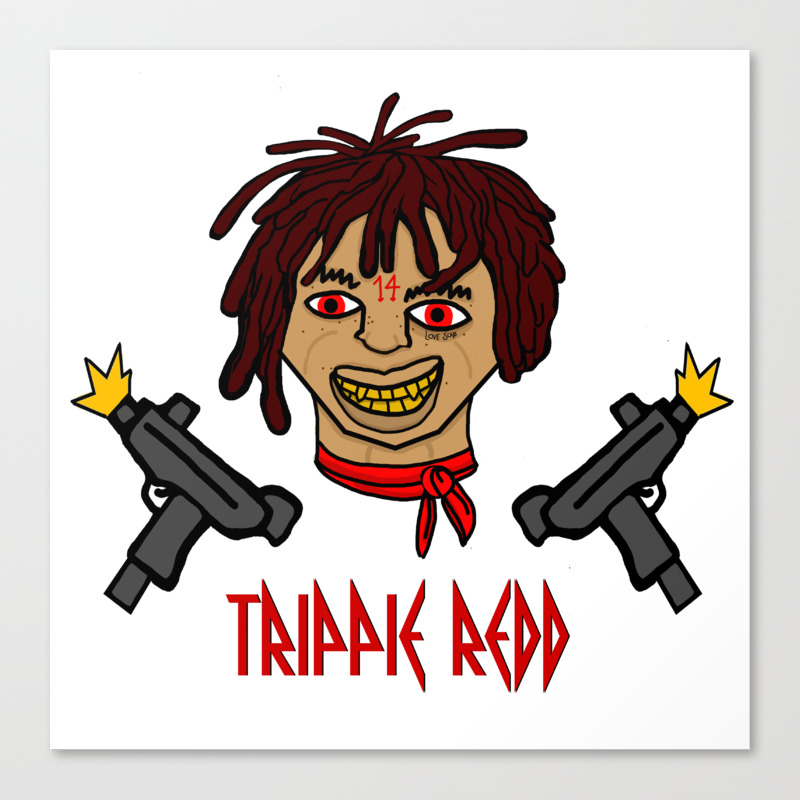 Trippie Redd Canvas Print By Cloudware Society6