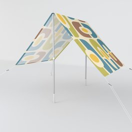 Colorful Mid-Century Modern Cosmic Abstract 395 Sun Shade