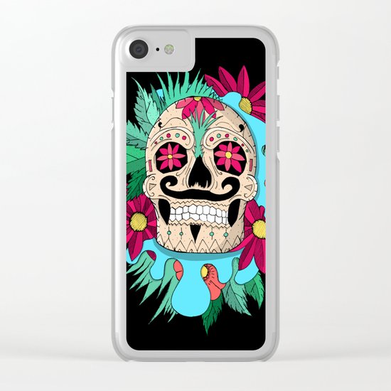 Sugar Skull Clear iPhone Case