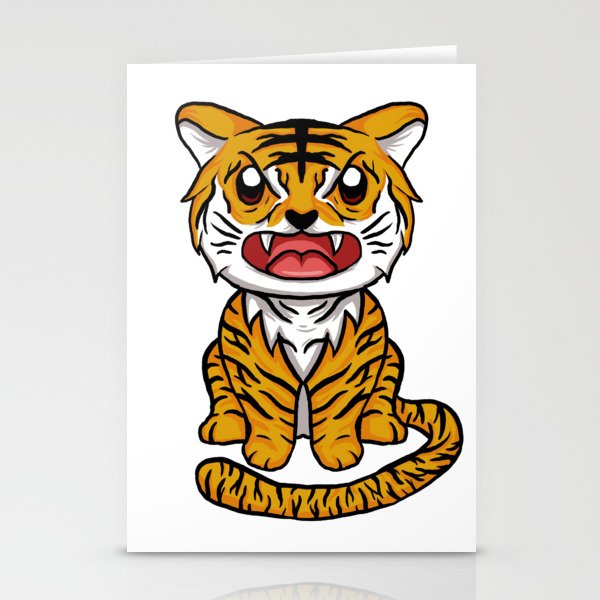 Kawaii Tiger Stationery Cards