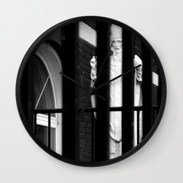 Untitled Wall Clock | Black and White, Scary, Digital, Photo 