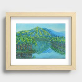 Meditative Lake Recessed Framed Print