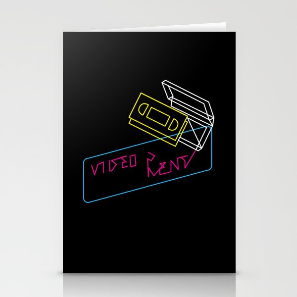 Video Is For Rent Stationery Cards