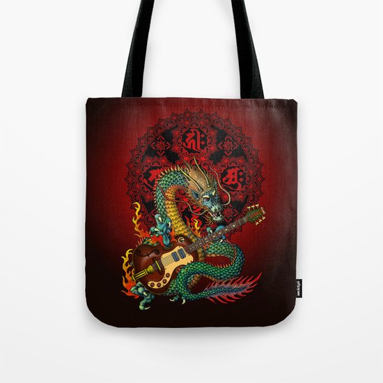 Dragon guitar 1 Tote Bag