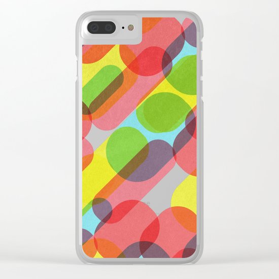 Bubble Burst Pattern Clear iPhone Case
