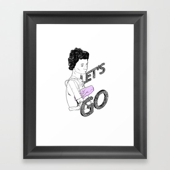 Let's Go Framed Art Print