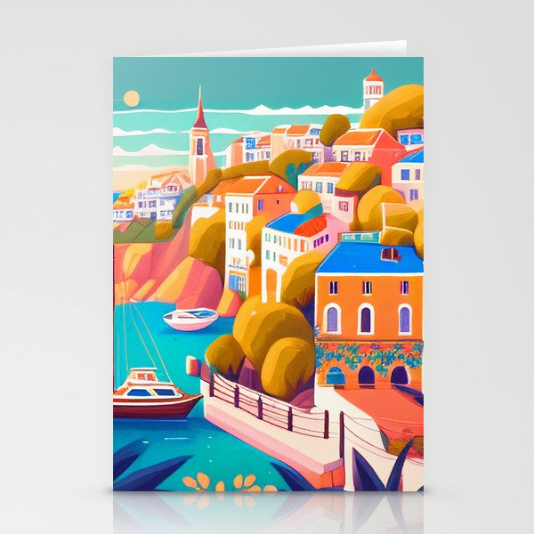 The Shore Of Colors  Stationery Cards