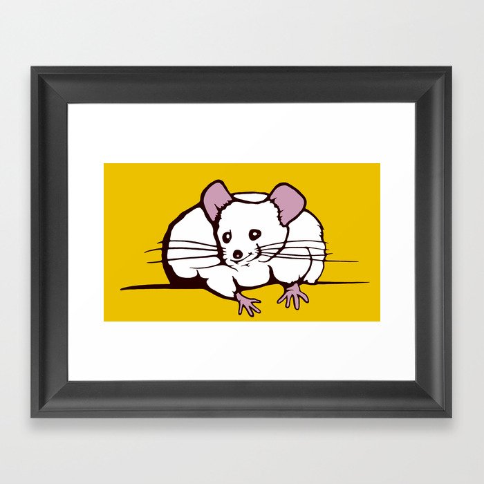 Fat mouse Framed Art Print