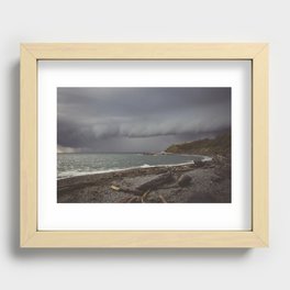 Stormy Coast Recessed Framed Print