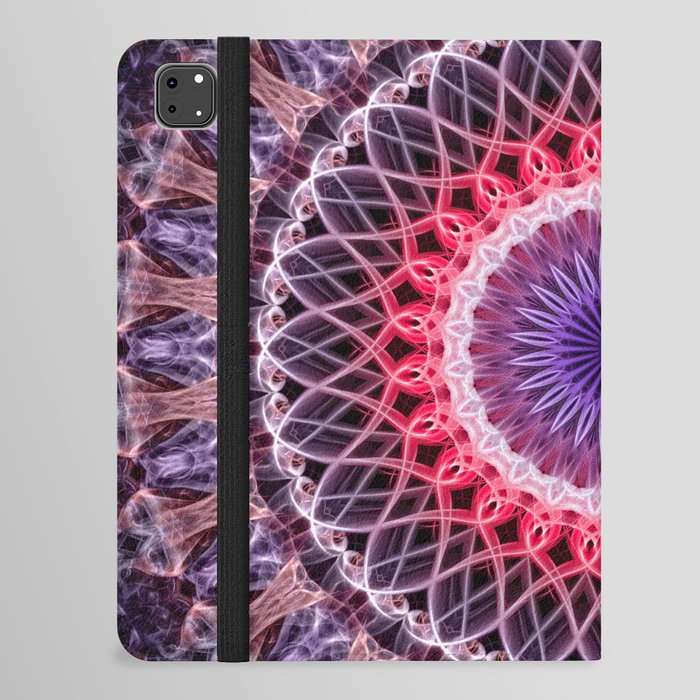 Red and violet mandala iPad Folio Case