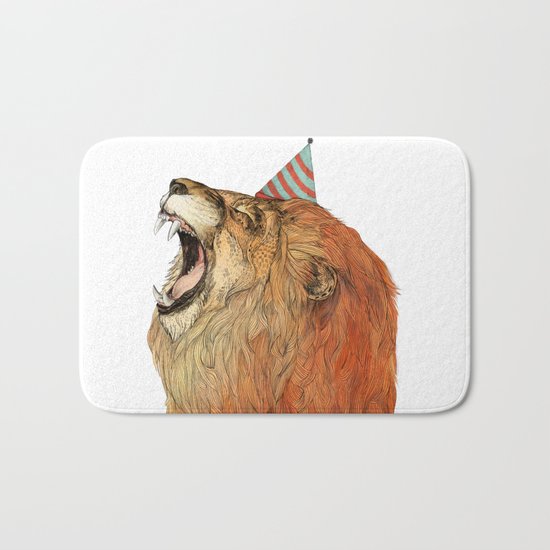 Birthday Lion Bath Mat