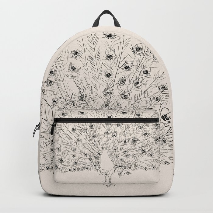 Peafowl ~ Bird drawing Backpack
