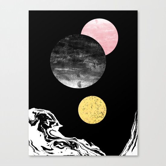 Celeste - space modern minimal abstract painting art urban brooklyn new york los angeles design Canvas Print