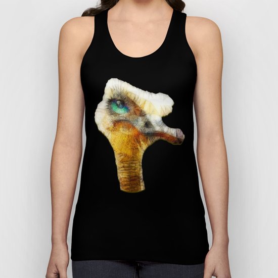 abstract ostrich Unisex Tank Top