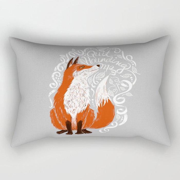 The Fox Says Rectangular Pillow