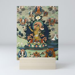 Buddhist Thangka of Manjushri Mini Art Print