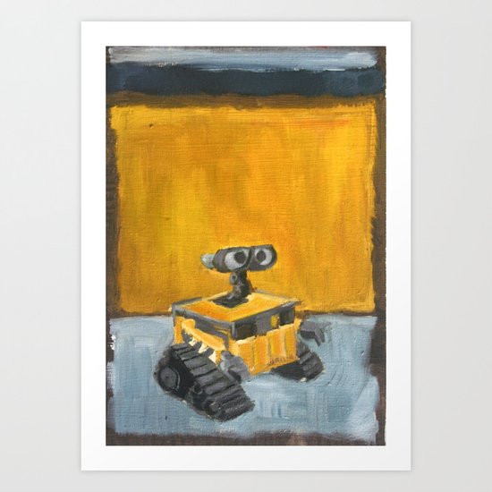 Wall-E and Rothko Art Print