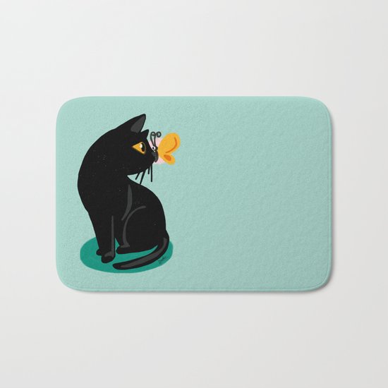 Lovely butterfly Bath Mat