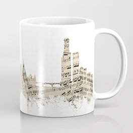 Melbourne Australia Skyline Sheet Music Coffee Mug