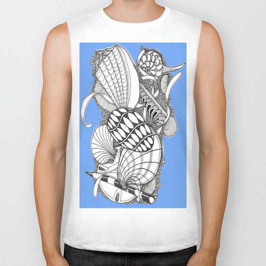 Gifts from the Sea Zentangle Style Biker Tank