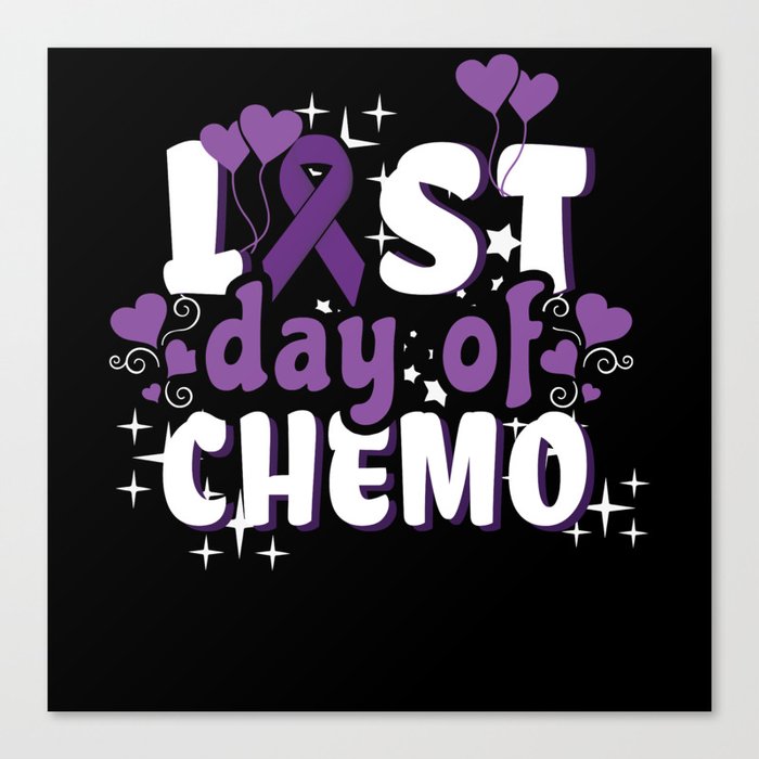 Last Chemo Day November Purple Pancreatic Cancer Canvas Print