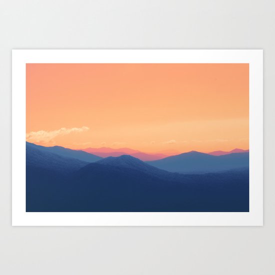 Mountains in Paradise Art Print