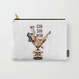 Gin Sin Win Vintage Carry-All Pouch