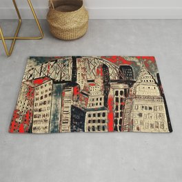 Juanty City with Red and Black Rug