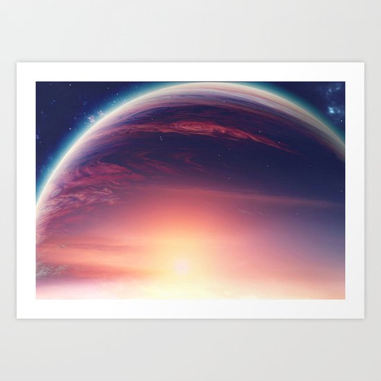 Jupiterian sunset Art Print