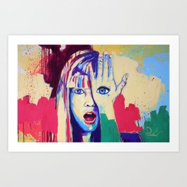 Amazed Art Print | Realism, Vintage, Painting, Watercolor, Impressionism, Expressionism, Abstract, Illustration, Street Art, Acrylic 