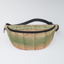 Brown green blurred watercolor texture Fanny Pack