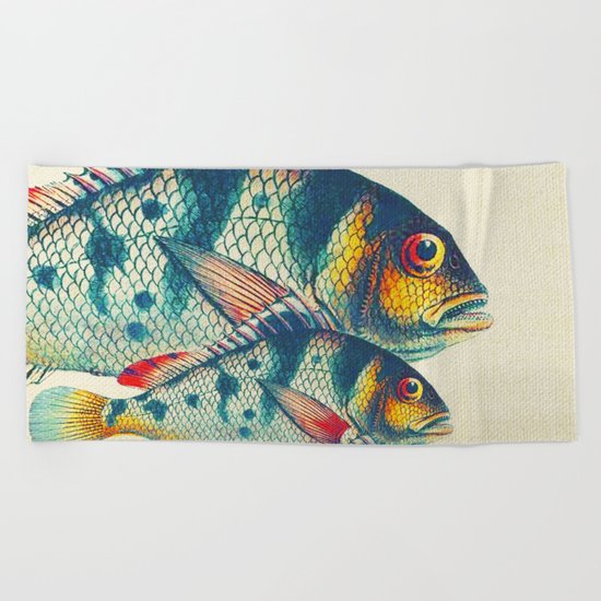 Fish Classic Designs 3 Beach Towel