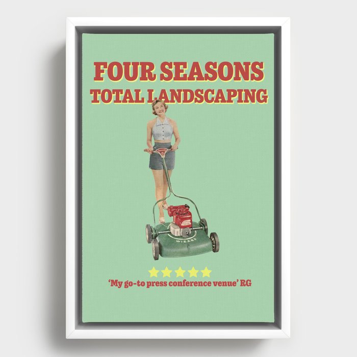 Four Seasons Total Landscaping Framed Canvas