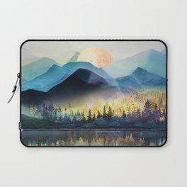 Mountain Lake Under Sunrise Laptop Sleeve
