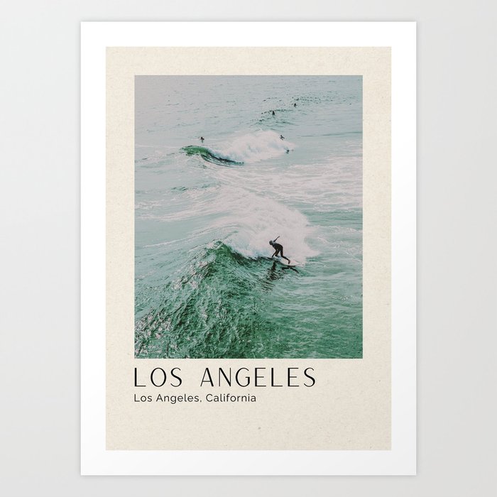 lets surf clvii (4) / los angeles, california Art Print