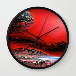 Red Sky Wall Clock