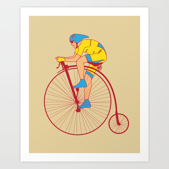 Pennyfarthing Art Print