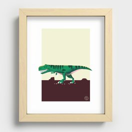 Happy T-Rex. Recessed Framed Print