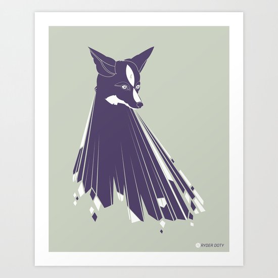 TRUE FOXES Art Print