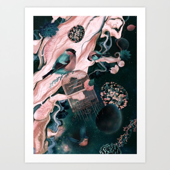 flower egg Art Print