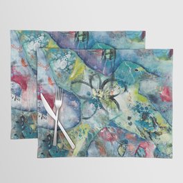 Fly Free Placemat | Bellingham, Acrylic, Colorful, Originalart, Painting, Flyfree, Whimsical, Abstract, Debdole 