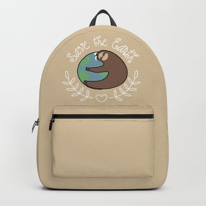 Save The Earth Sloth Backpack