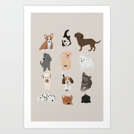 dogs Art Print