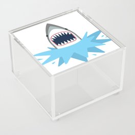 Cartoon Shark Splash Acrylic Box