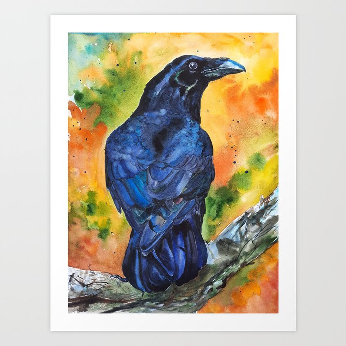 The Raven By Olga Art Print
