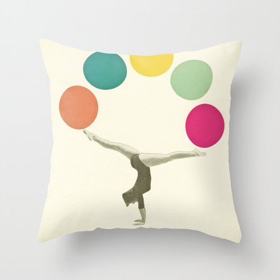 Gymnastics II Throw Pillow