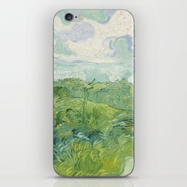 Green Wheat Fields, Vincent van Gogh iPhone Skin