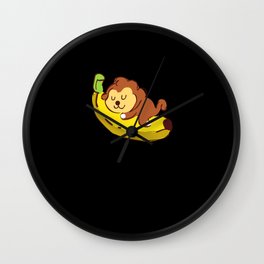 Sleeping Monkey Wall Clock